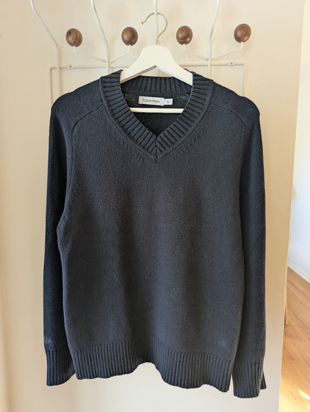 Calvin Klein Navy V Neck Sweater